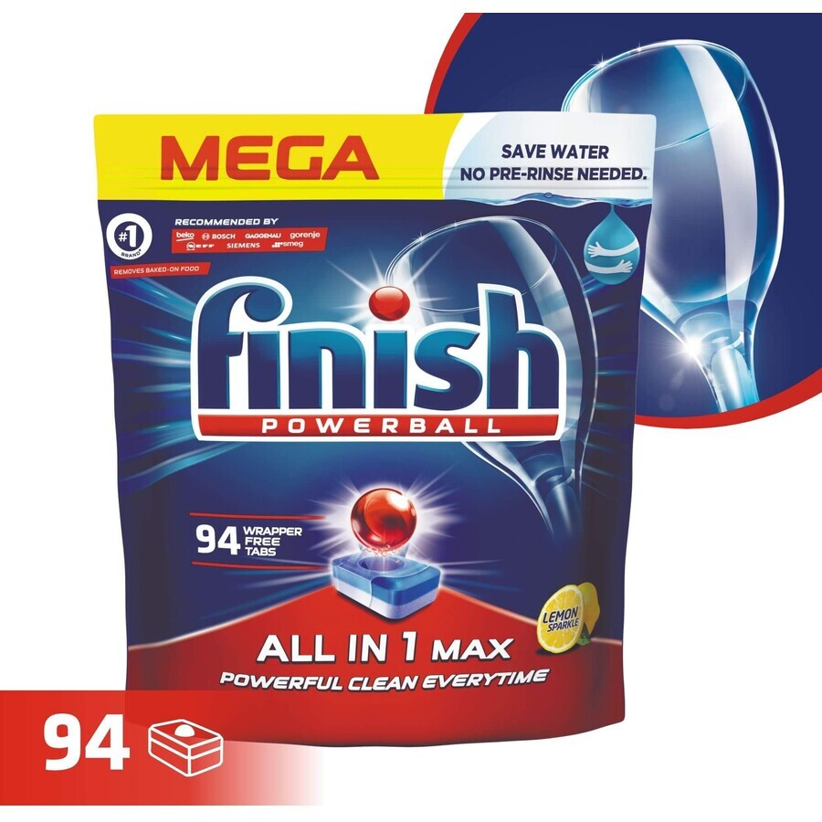 Finish All-in-1 Max Lemon 94 buc