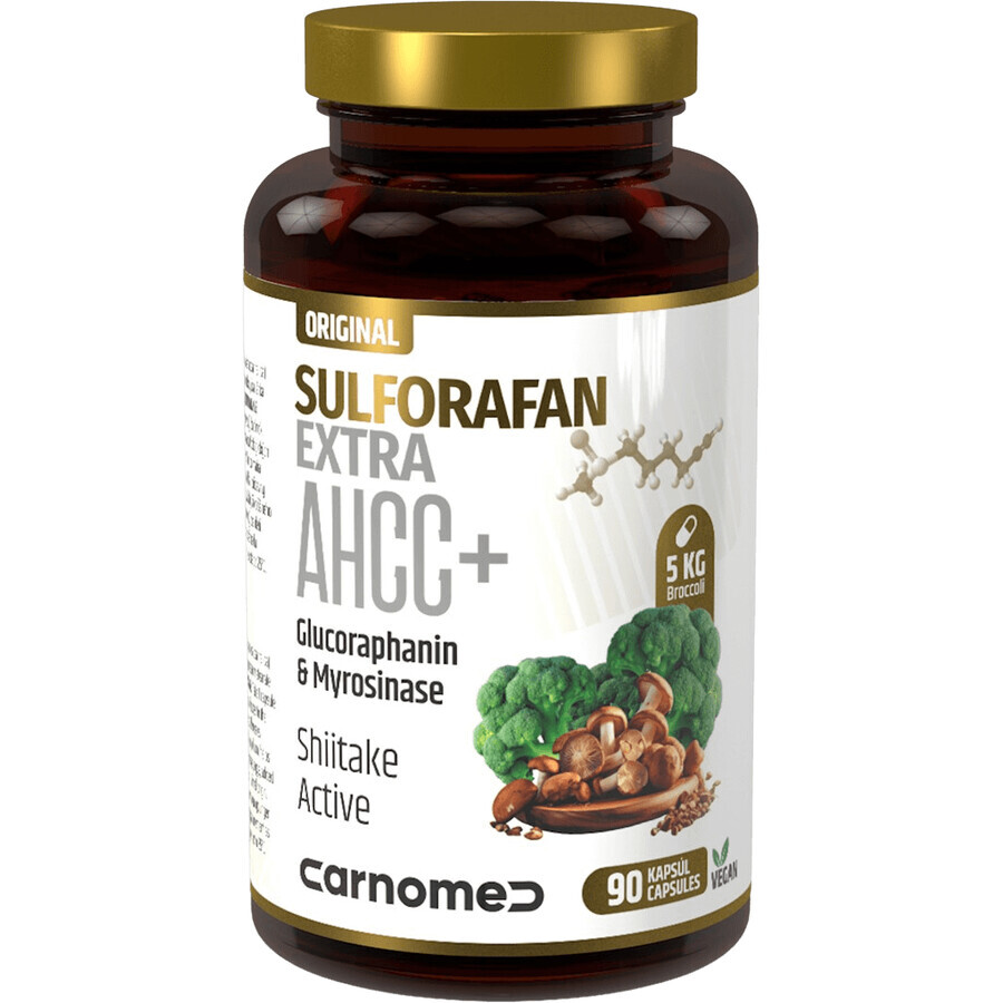 CarnoMed Sulforafano Extra AHCC + 90 cápsulas