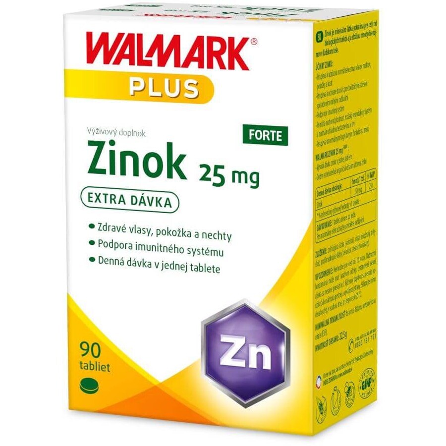 Walmark Zinc FORTE 25 mg 90 comprimidos