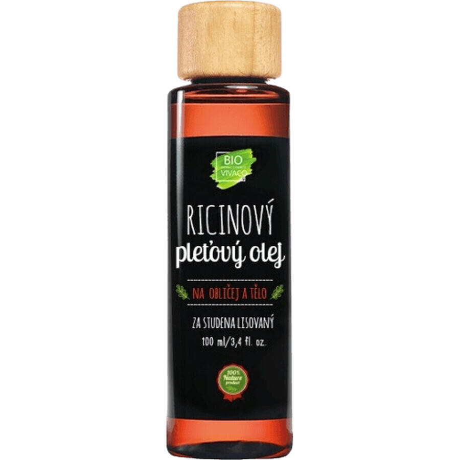 Estuche regalo cosméticos ecológicos Vivaco - aceite de ricino, manteca de cacao 2 x 100 ml