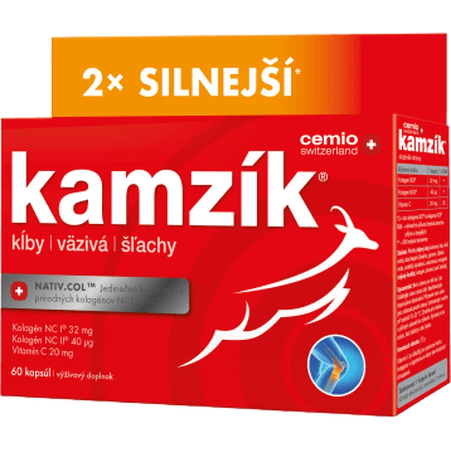 Cemio Kamzík 2x silniejszy 60 kapsułek: ceny i cechy