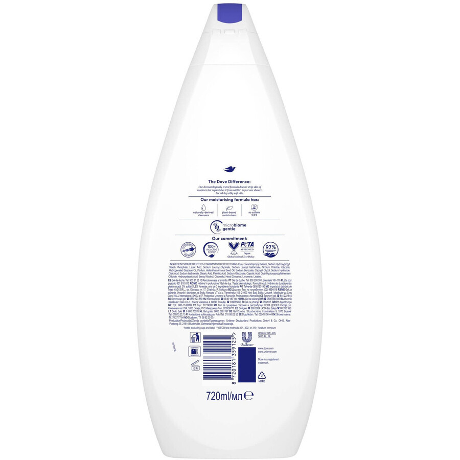 Gel de duș Dove pentru nutriție profundă 720 ml