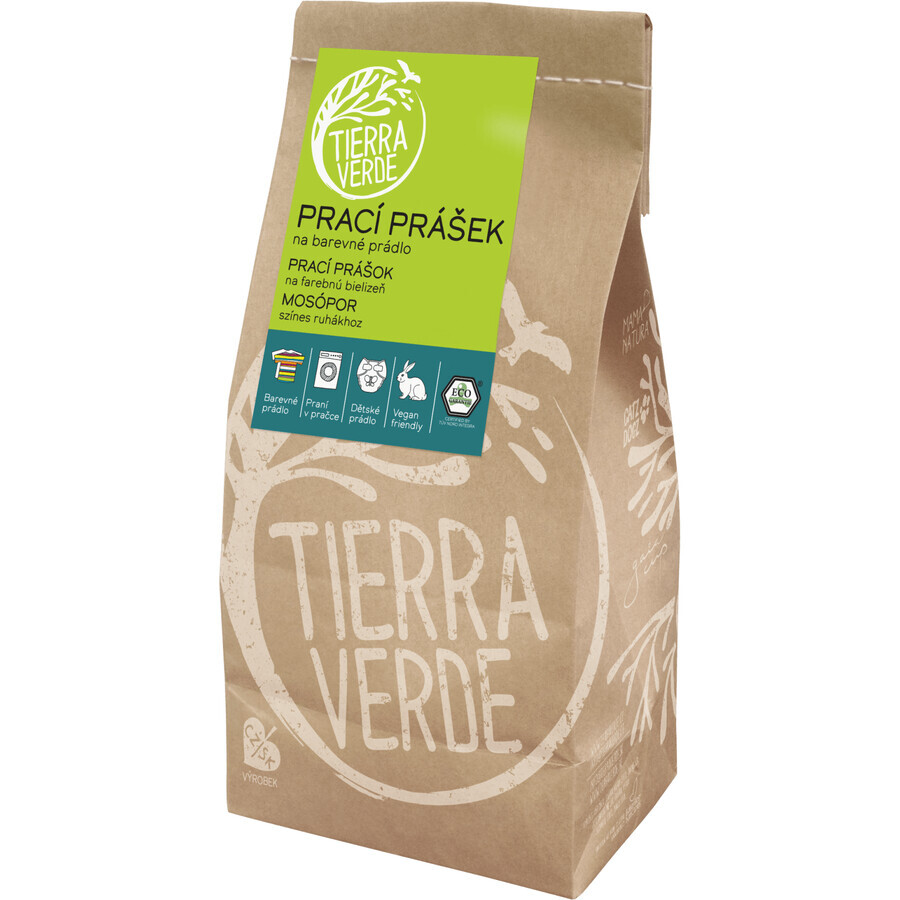 Tierra Verde Washing powder for colored laundry, pap. bag, 850 g