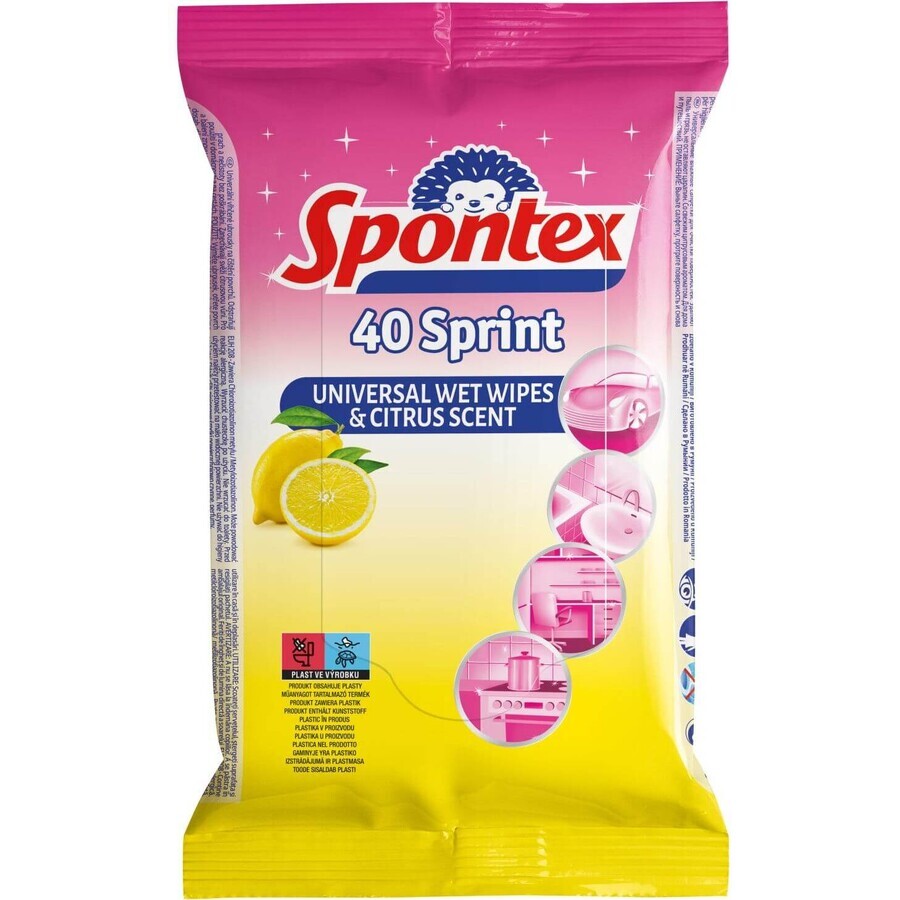 Toallitas húmedas Spontex Sprint 40 unidades