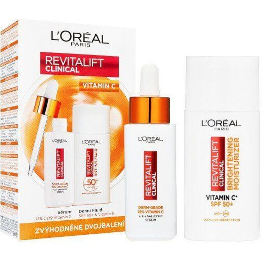 L'Oréal Paris Revitalift Clinical Vitamina C Duopack, 80 ml