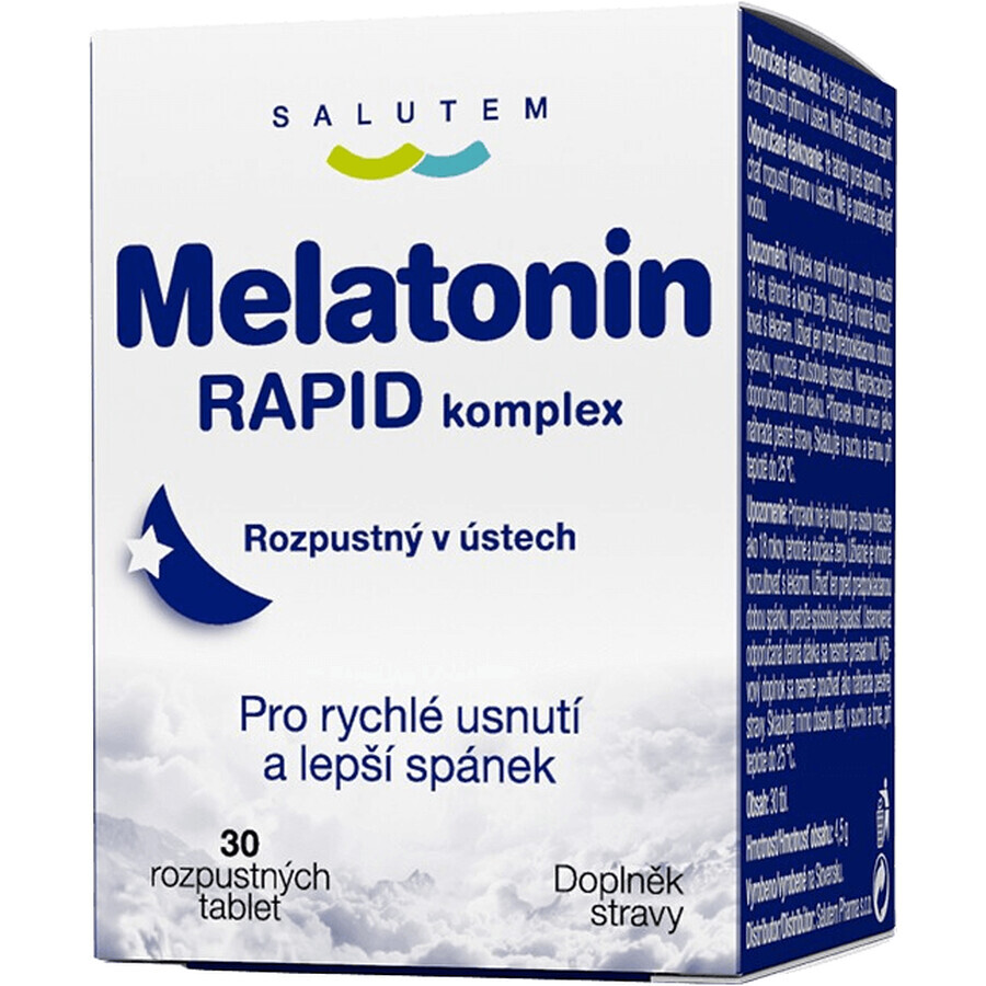 Salutem Pharma Melatonin Rapid Complex ODT sous la langue 30 comprimés