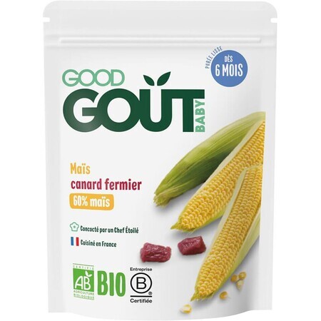 Good Goût Organic corn with duck meat 190 g