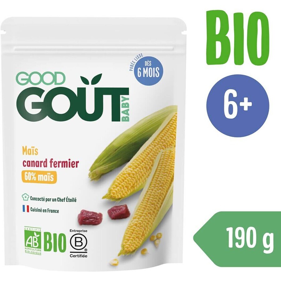 Good Goût Organic corn with duck meat 190 g