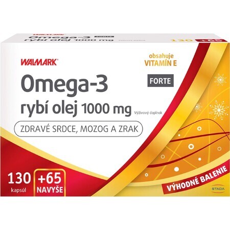 Walmark Omega 3 aceite de pescado fuerte 195 cápsulas