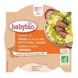 Babybio menu parsnip with peas and free range duck 260 g