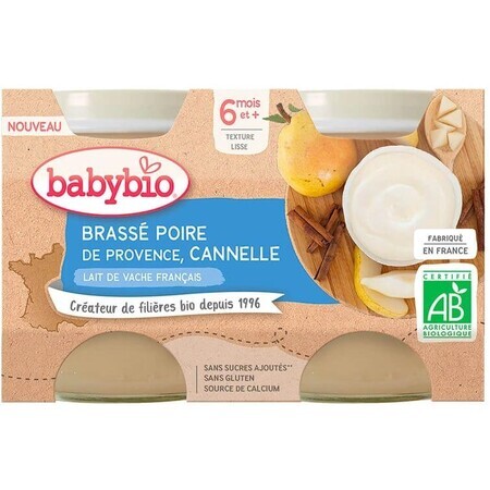 Babybio Brassé pera e cannella 2 x 130 g