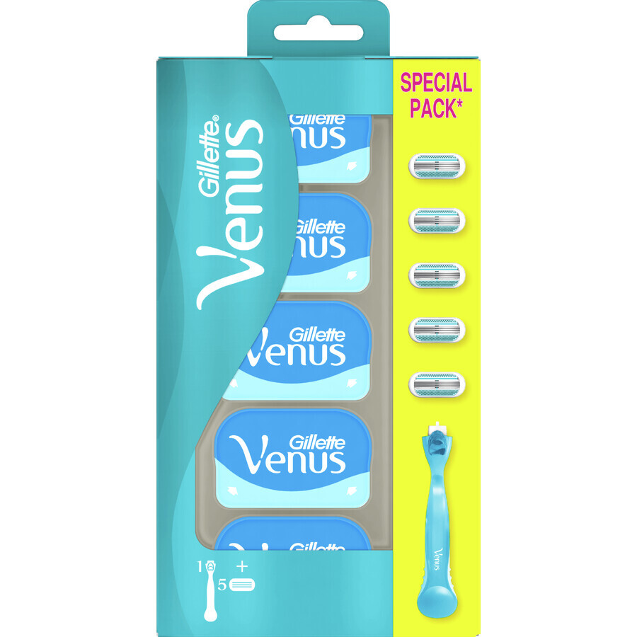 Maquinilla de afeitar Gillette Venus Smooth + 5 cabezales de afeitado