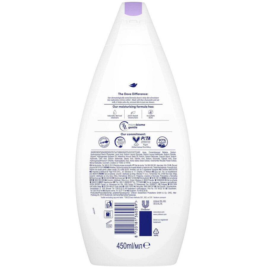 Dove Antistress Shower Gel 450 ml