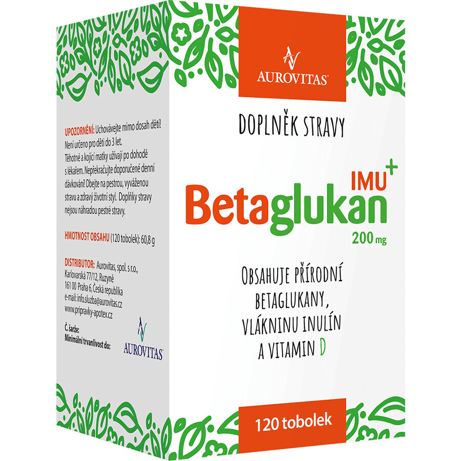 Betaglucan IMU 200mg 120 hard capsules