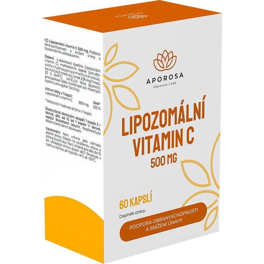 Aporosa liposomal Vitamin C 500 mg 60 hard capsules