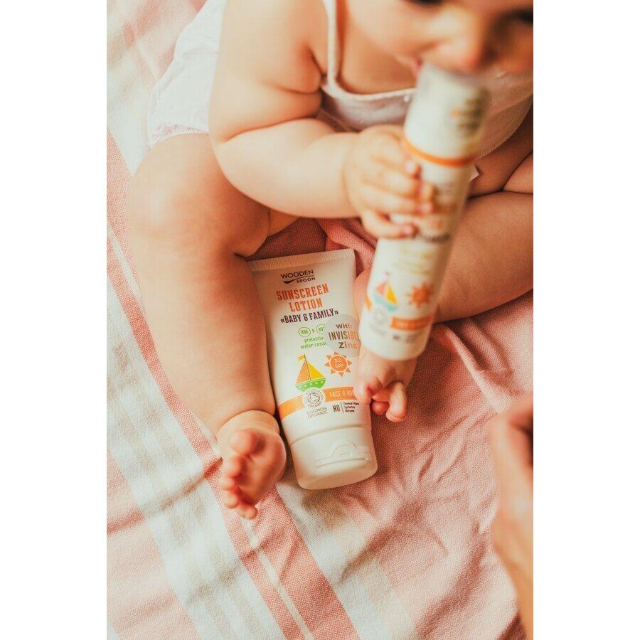 Cuchara de Madera Bebé y Familia Crema Solar SPF30, 100 ml