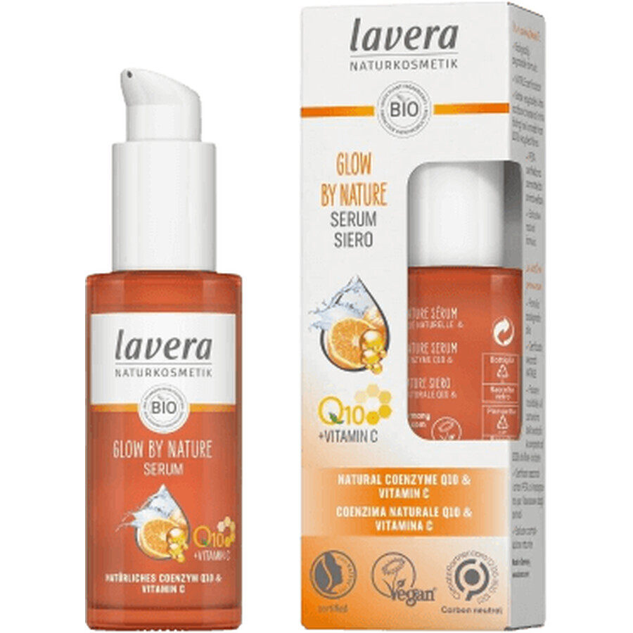 Lavera Facial Serum Glow by Nature with Q10 and Vit C 30 ml