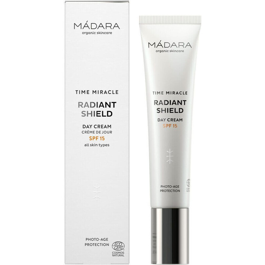 Mádara Crema protettiva da giorno SPF 15 Time Miracle (Radiant Shield Day Cream SPF 15) 40 ml