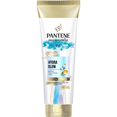 Pantene Pro-V Miracles Hydra Glow Acondicionador Hidratante, Acondicionador para cabello seco y dañado con biotina 160 ml