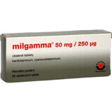 Milgamma 50mg/250µg, 20 comprimidos