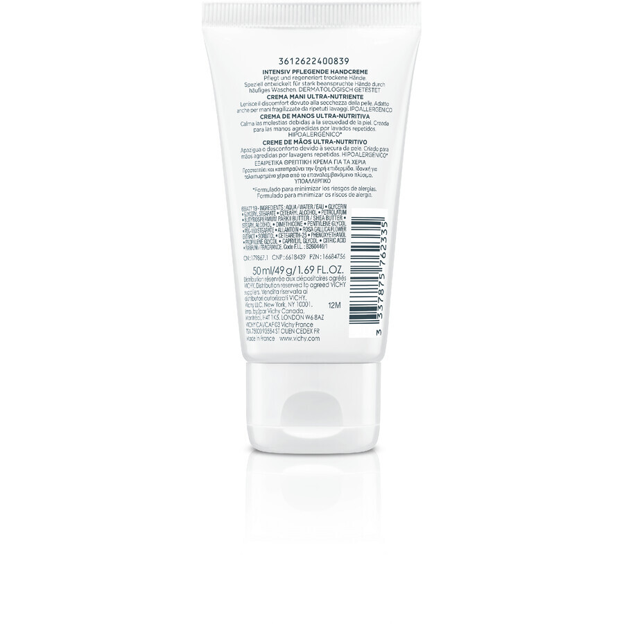 Vichy Créme mains ultra Nourissante Crema de manos muy nutritiva 50 ml