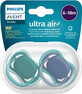 Philips Avent Ultra air neutrale fopspeen 6-18m jongen blauw 2 stuks