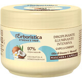 Erboristica Mascarilla instantánea para cabello seco y dañado con aceite de coco y monoi 200 ml