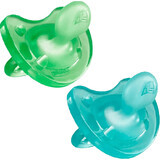 Chicco All-Silicone Soother Physio Soft Boy 6-16m 2 pièces