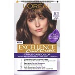 L'Oréal Paris Excellence Cool Creme Color Permanente 6.11 Ultra rubio ceniza oscuro