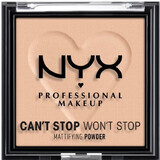 NYX Professional Makeup Can't Stop Won't Stop Polvos Matificantes Compactos - tono 03 Light Medium 6 g