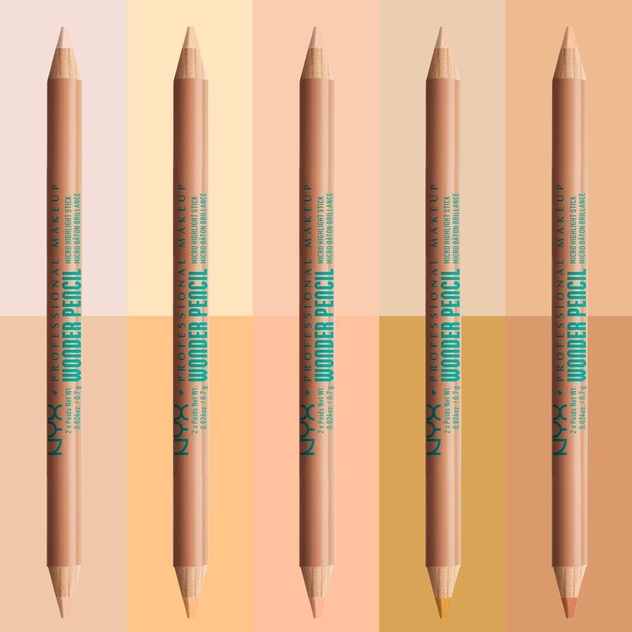 NYX Professional Makeup Lápiz Wonder Wonder Pencil - 03 Melocotón Medio 2 x 0,7 g