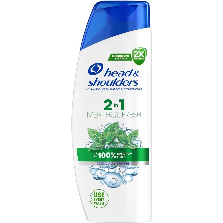 Head & Shoulders Menthol Fresh 2in1 anti-dandruff shampoo and conditioner 330 ml