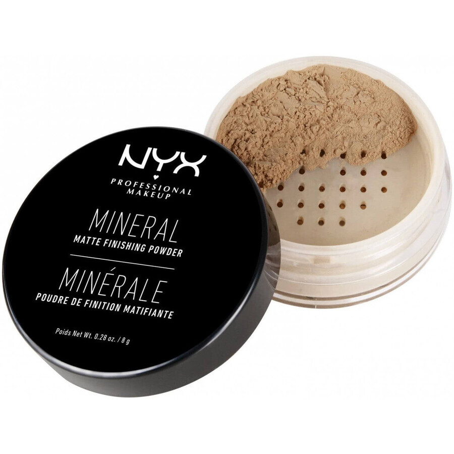 NYX Professional Makeup Mineral Finishing Powder - Medium/Donker 8 g