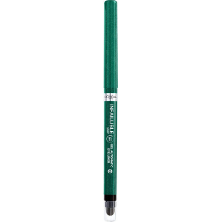 L'Oréal Paris Infaillible Grip 36h Lápiz de ojos automático de gel verde, 5 g