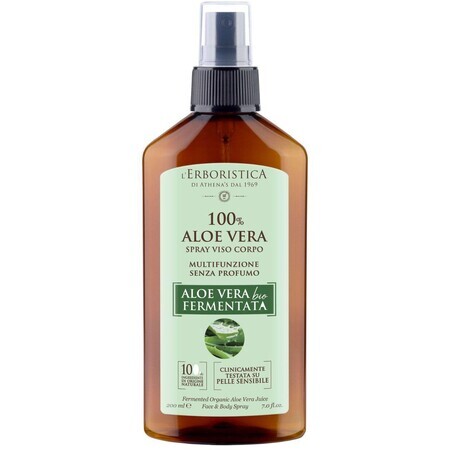 Erboristica Spray multifuncțional cu suc de aloe vera fermentat bio 200 ml