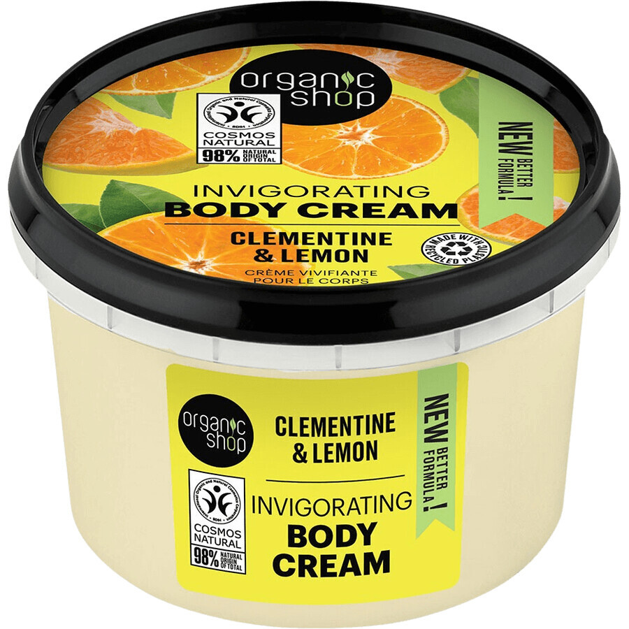 Organic Shop Verkwikkende Bodycrème Clementine en Citroen 250 ml