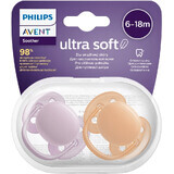 Philips Avent Ultrasoft Premium Premium Neutral Schnuller 6-18m Mädchen 2 Stück