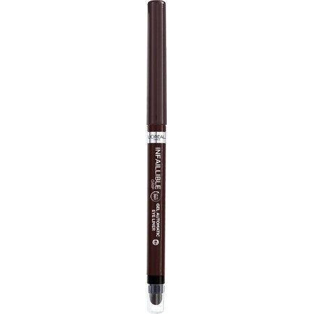 L'Oréal Paris Infaillible Grip 36h Delineador de Ojos Automático de Gel Marrón, 5 g