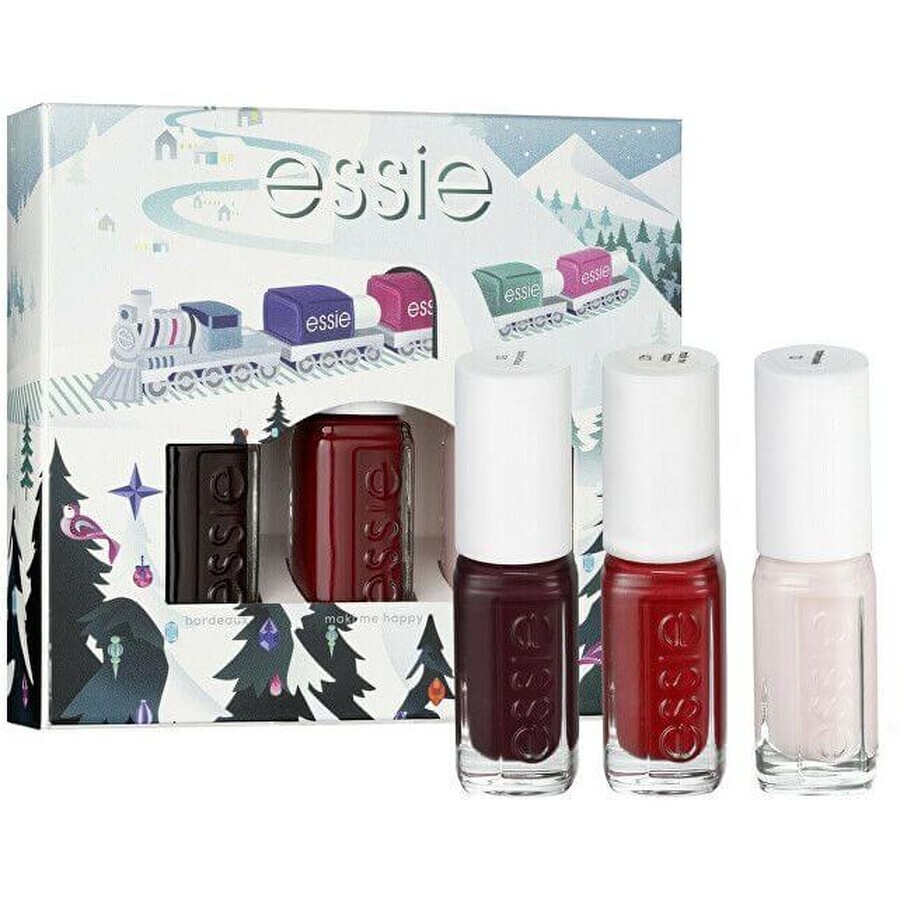 Essie Navidad esmalte de uñas conjunto minitriopack 3 x 5 ml