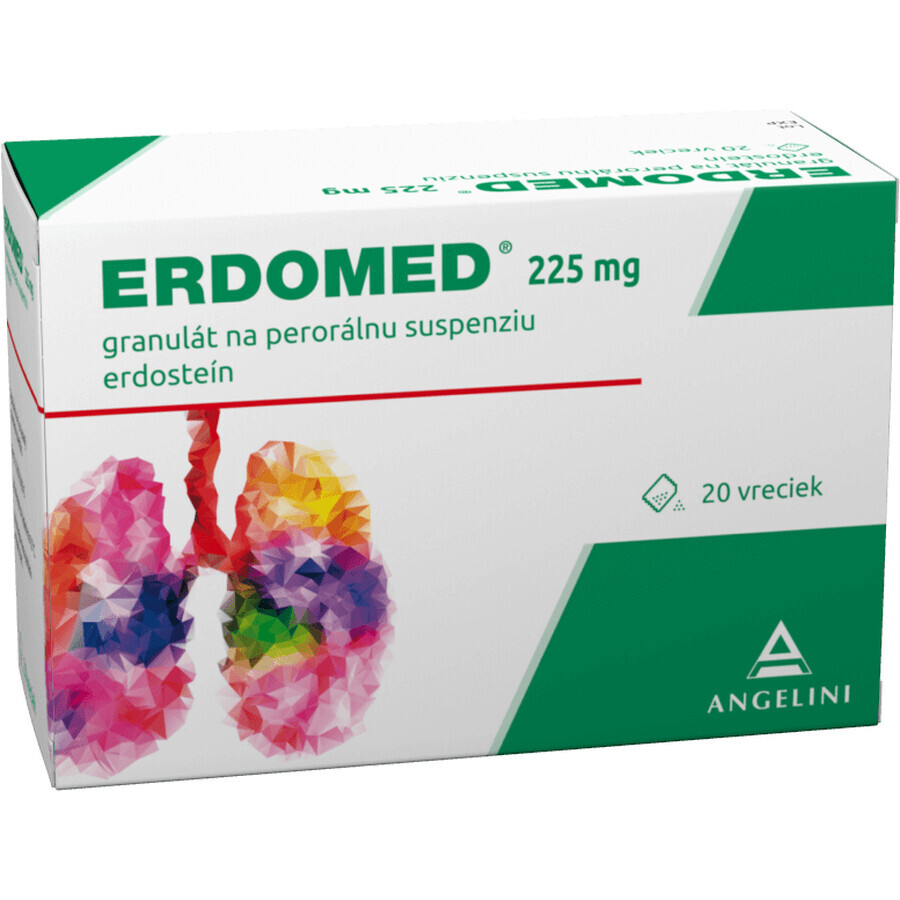 Erdomed 225 mg 20 sobres