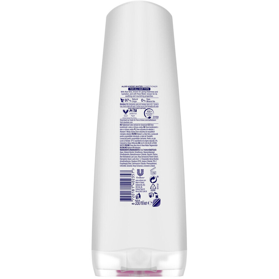 Dove Rozen en Aloë Vera Conditioner 350 ml