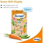 Sunar BIO Party-Mix, Chips für Kinder mit Erbsen und Karotten 45 g