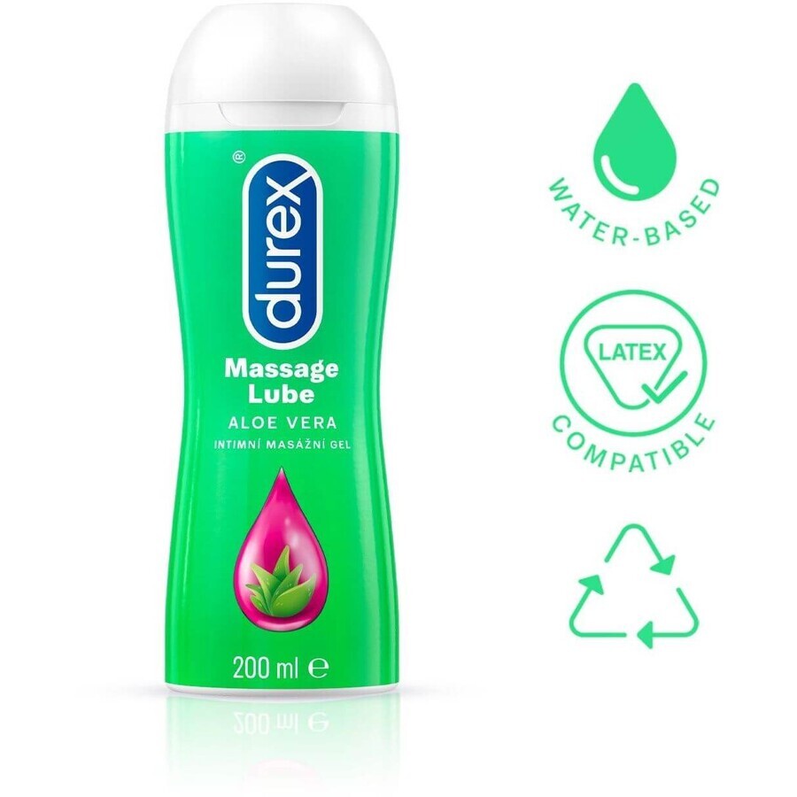 Durex Gel de Masaje Lubricante Play 2en1 con Aloe Vera 200 ml