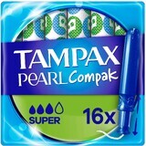 Tampax Compak Pearl Super Tampones con aplicador 16 uds.