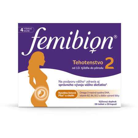 Femibion 2 Pregnancy, 28 tablets and 28 capsules