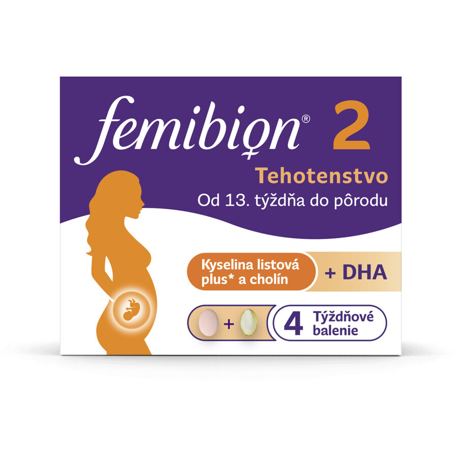 Femibion 2 Pregnancy, 28 tablets and 28 capsules