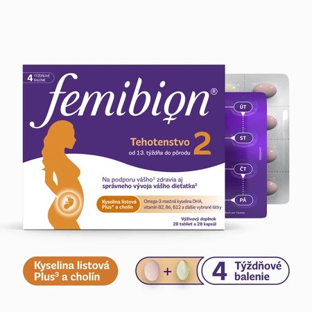 Femibion 2 Gravidanza, 28 compresse e 28 capsule