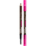 NYX Professional Makeup Powder Louder Brow Pencil Lápiz de cejas, marrón oscuro