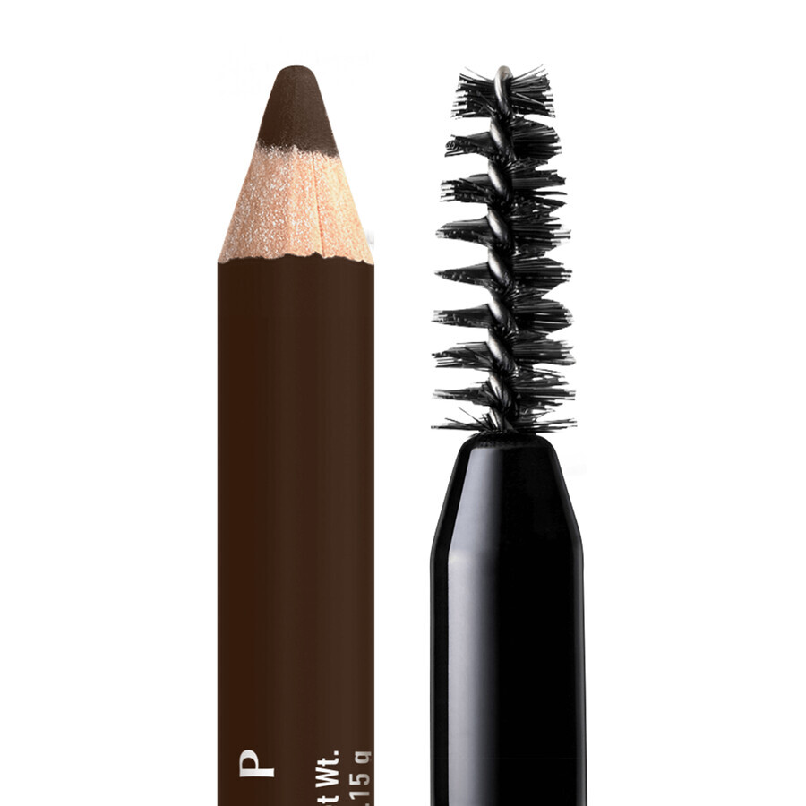 NYX Professional Makeup Powder Louder Brow Pencil Lápiz de cejas, marrón oscuro