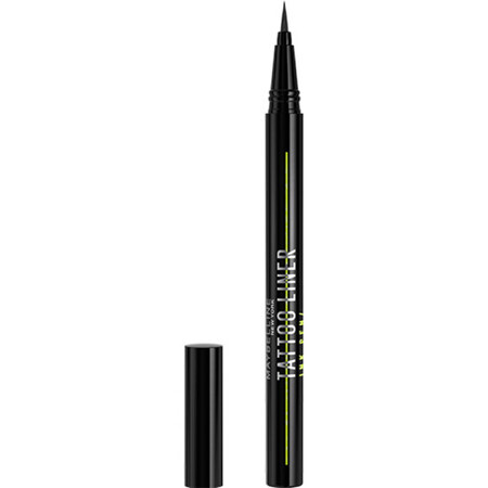 Maybelline New York Tattoo Liner Ink Pen negru mat eyeliner lichid în stilou, 1 ml